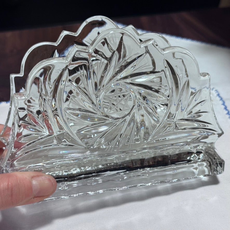 Pinwheel Crystal Napkin Holder