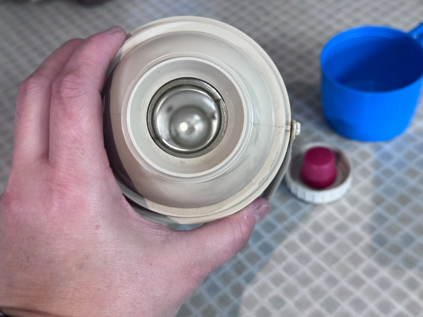 1974 King-Seeley Blue Block Thermos