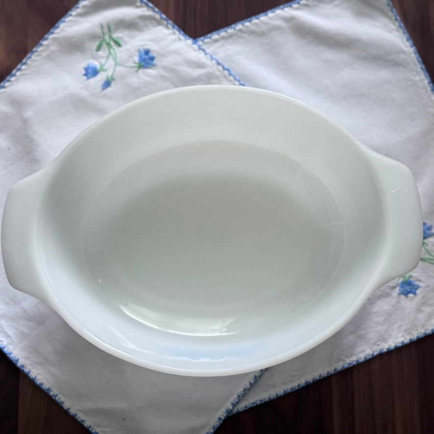 Anchor Hocking Fire King Blue Cornflower Casserole