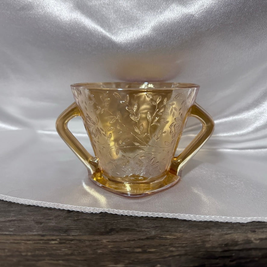 Jeannette Glass Cream and Sugar