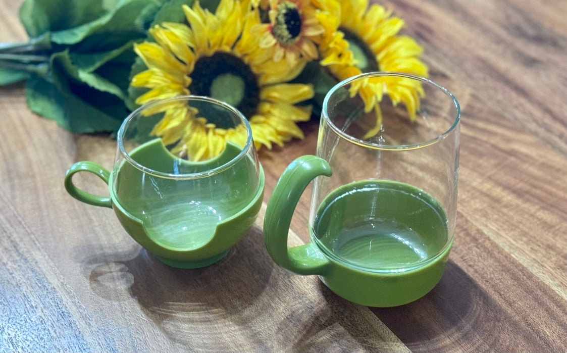 PYREX Avocado Green Glass Drinkup & Party Mug