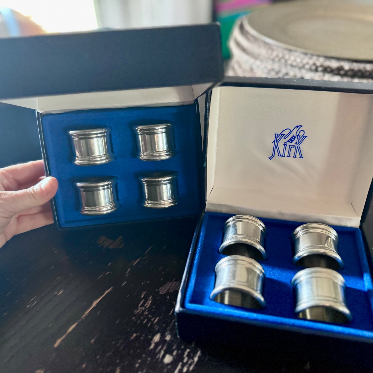 Kirk Pewter Napkin Rings