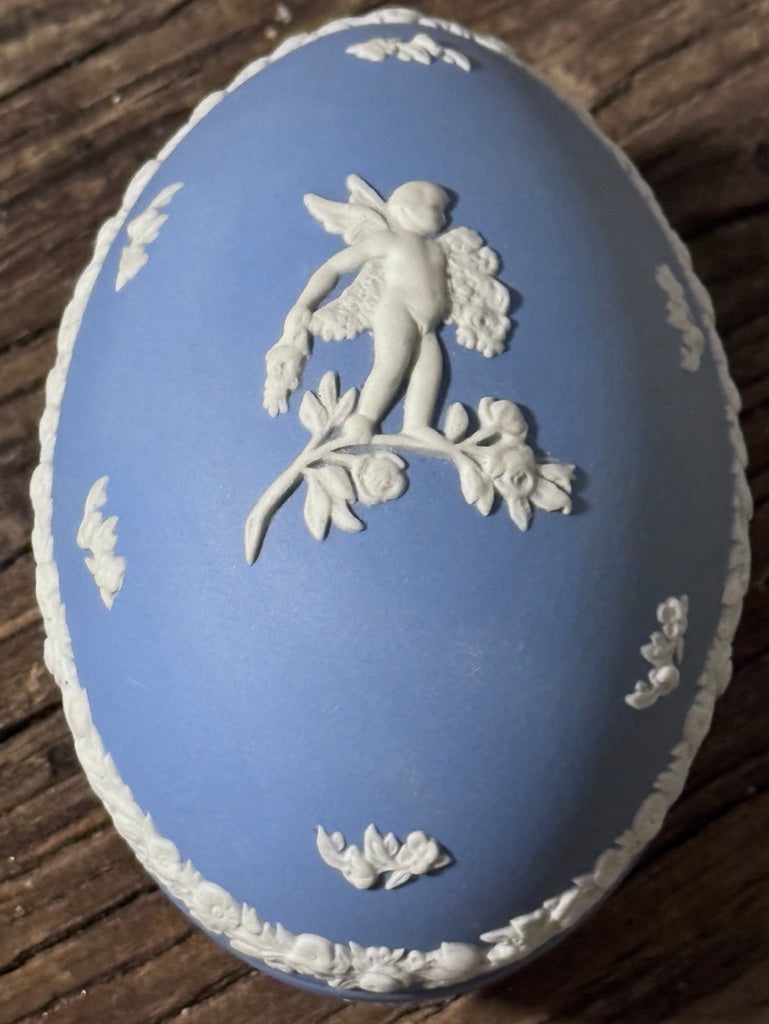 Wedgwood Jasperware Egg Trinket Box