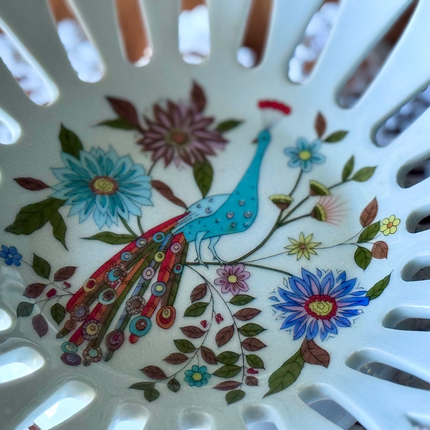 Schmidt Porcaline Peacock Lace Bowl
