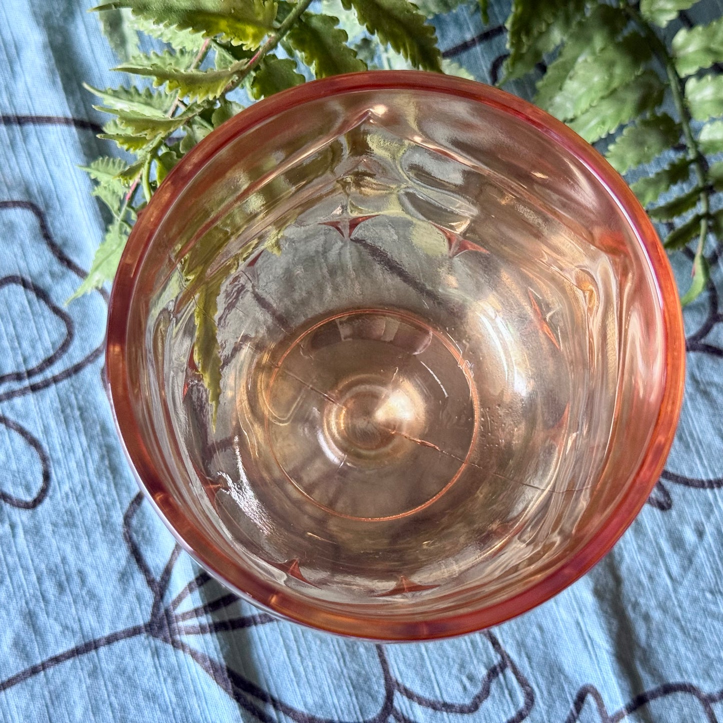 Large Marigold Jeannette Glass Goblet