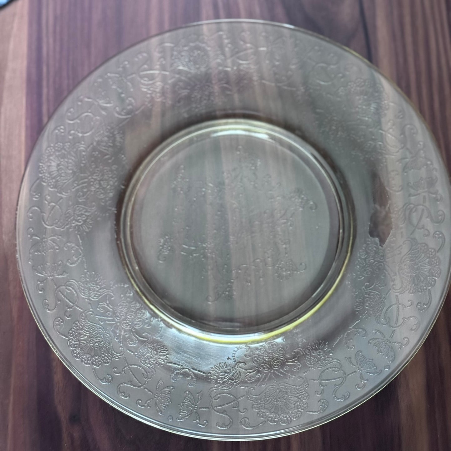 Hazel Atlas Florentine Pattern Glass Plate