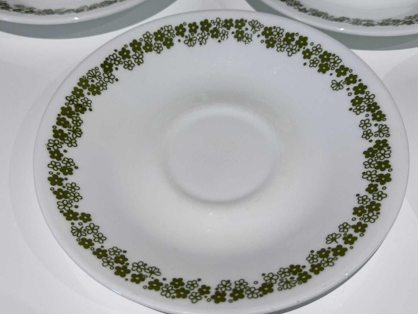 Corelle Spring Blossom, Crazy Daisy, Hook Handle, Cups and Saucers