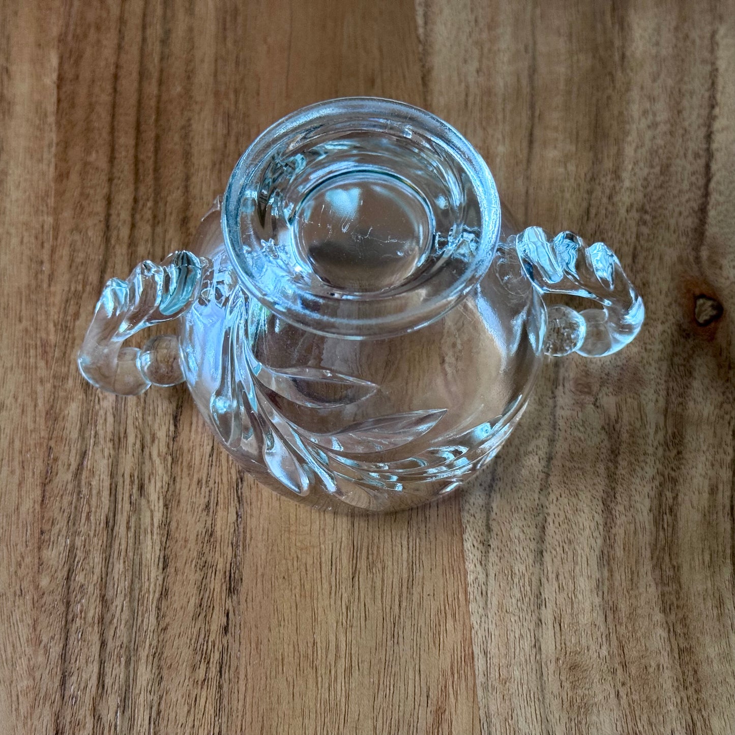 Indiana Glass 'Willow' or 'Magnolia' Creamer and Sugar Bowl Set