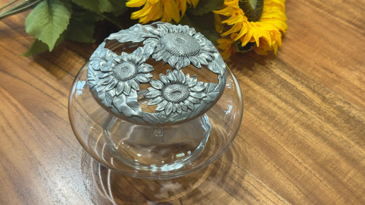Seagull Etain Zinn Potpourri Candle Bowl