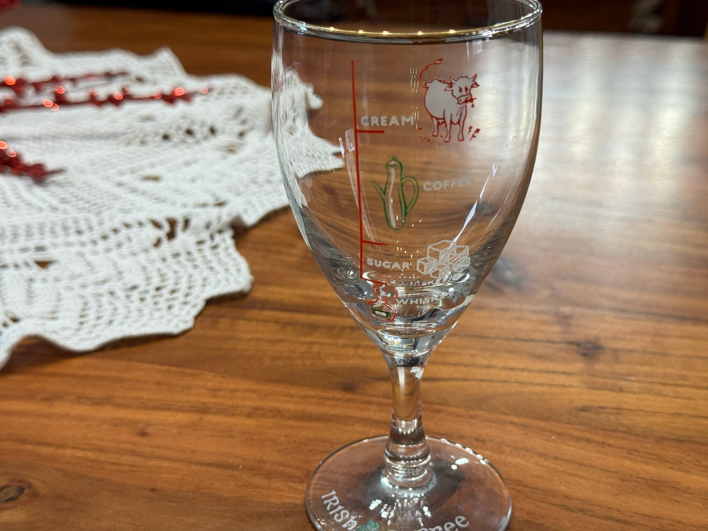 Irish Coffee Recipe Measurement Glasses