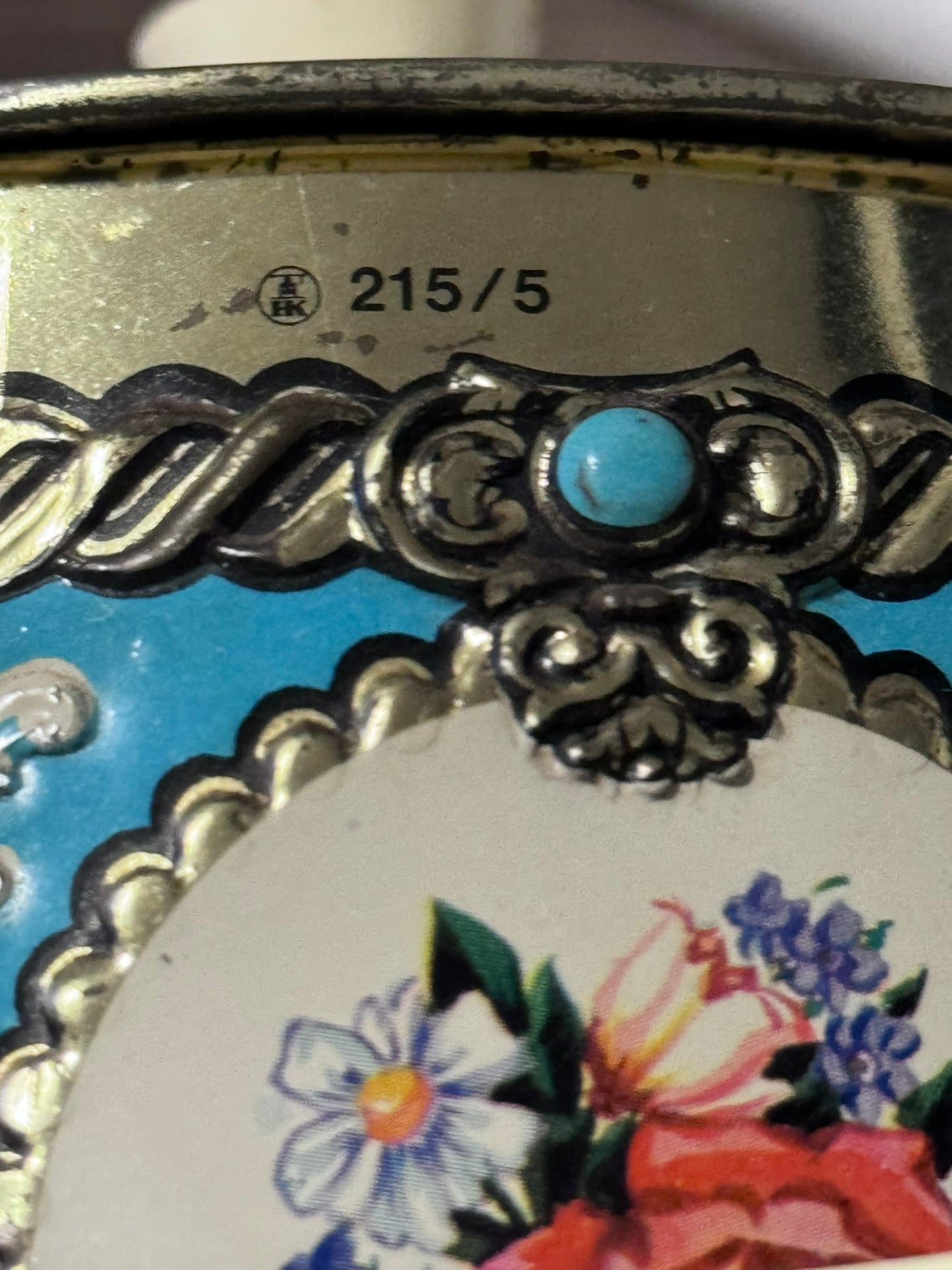 Floral 1960s Tin Containter