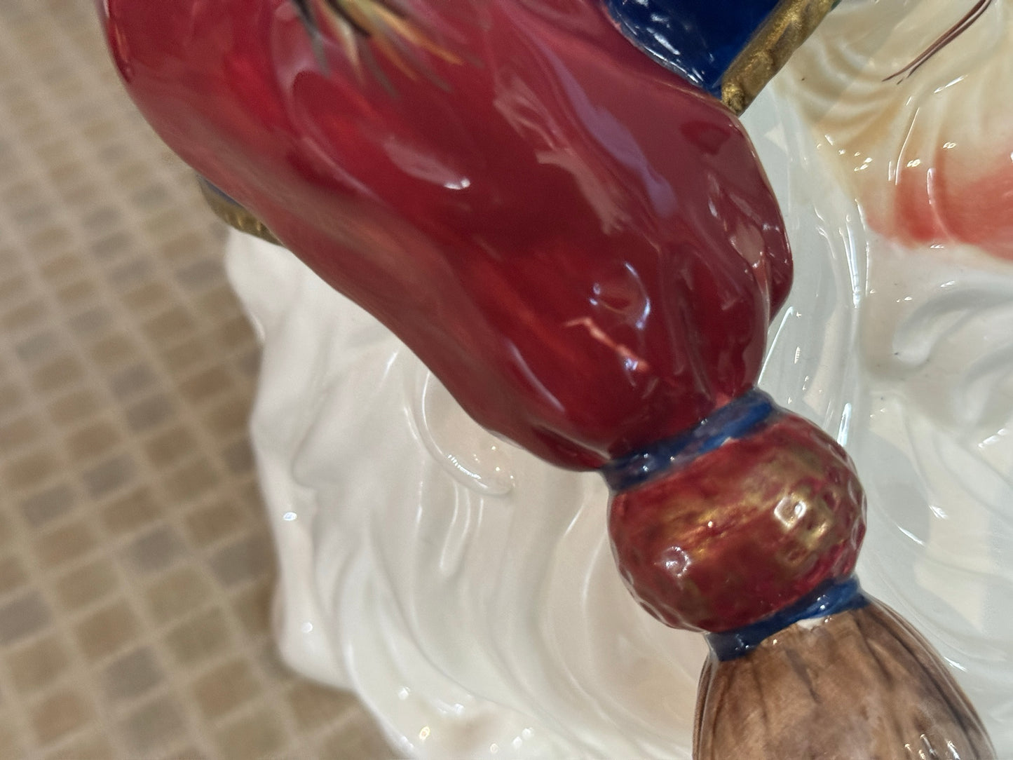 Ceramic Santa Claus Head Cookie Jar