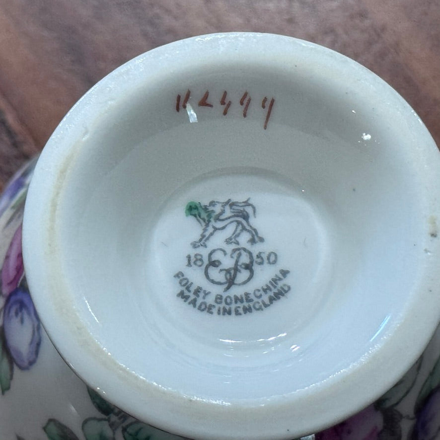 Foley Bone China Teacups and Saucers