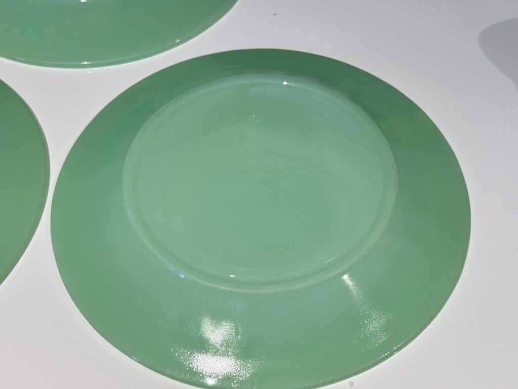 Fire-King Jade-ite "Jane Ray" Luncheon Plates