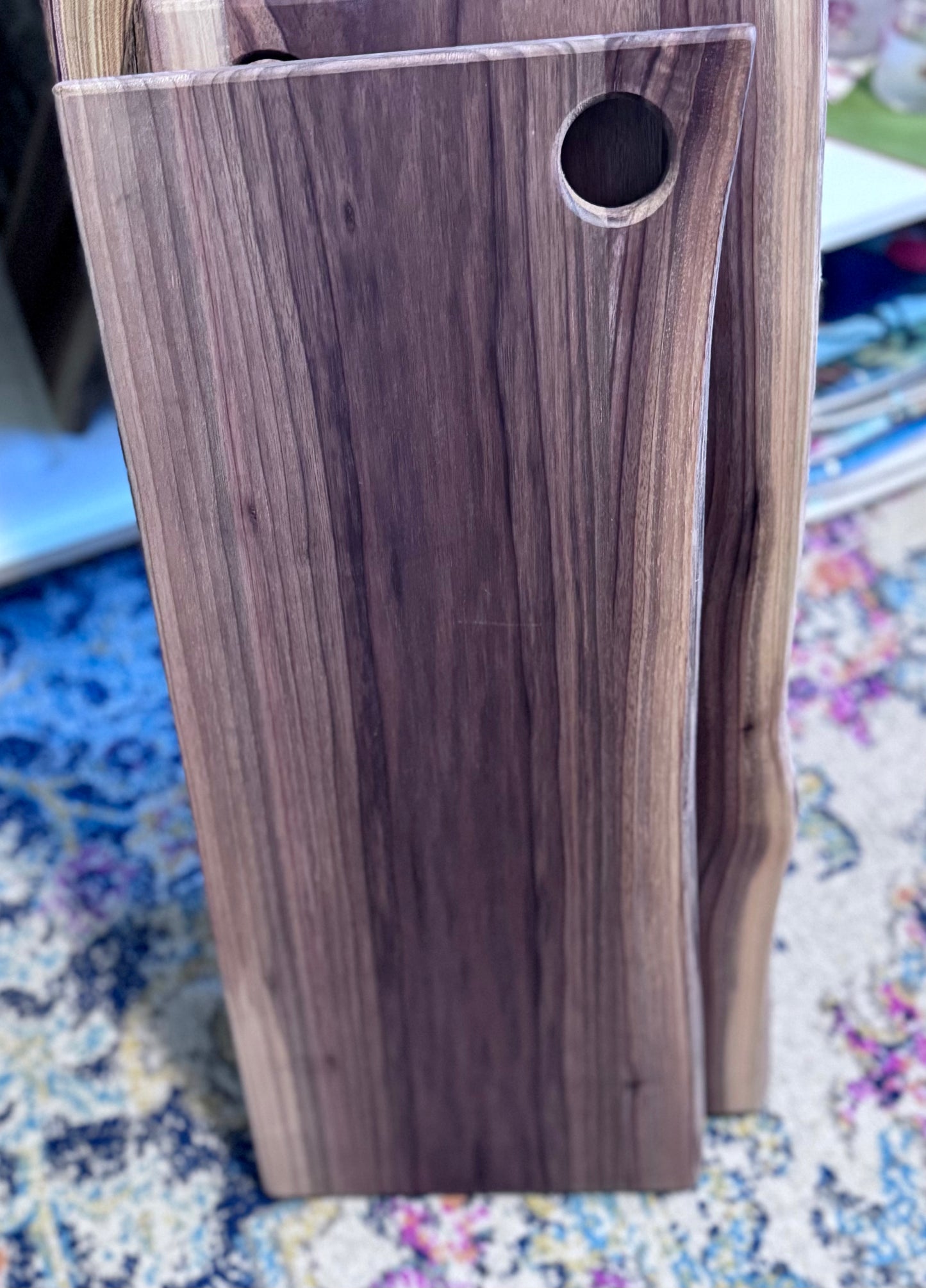 Large Live Edge Walnut Cutting Board