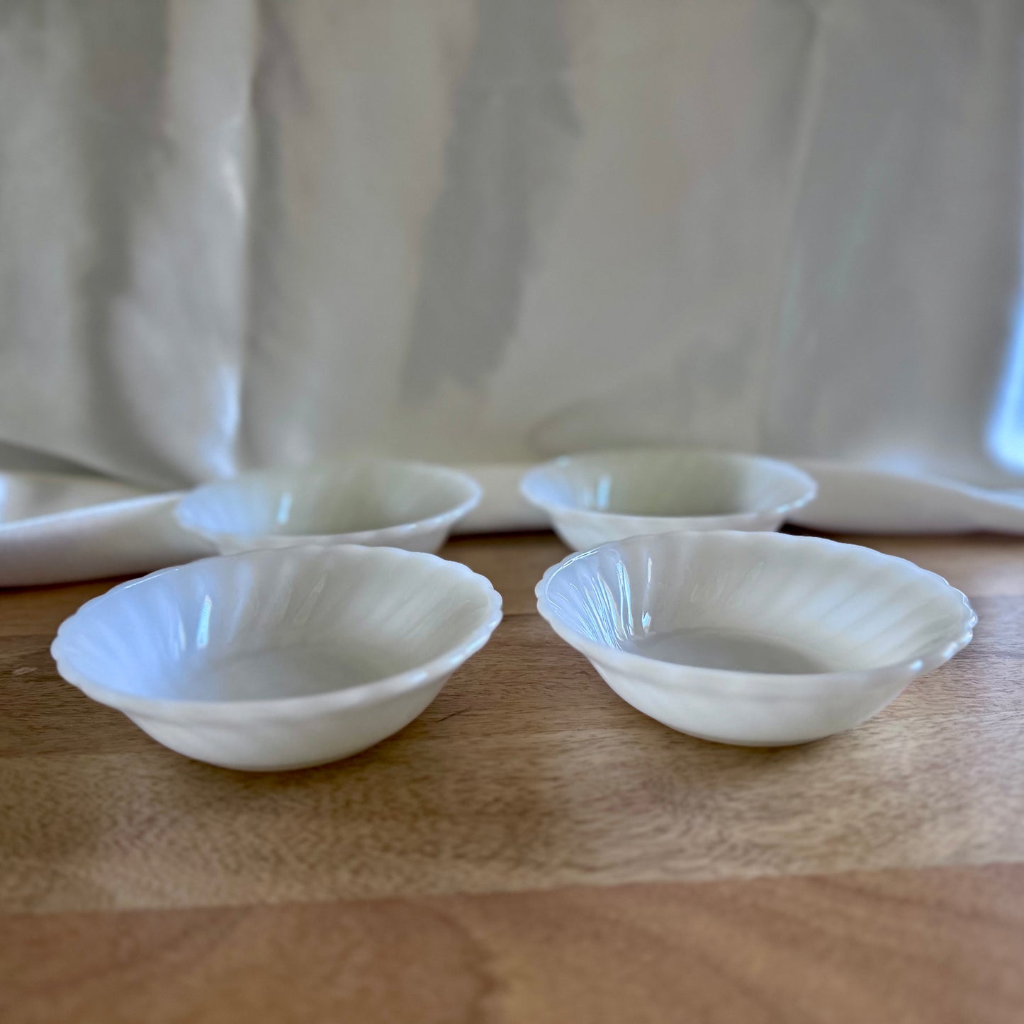 Anchor Hocking Milk Glass Dessert Bowls