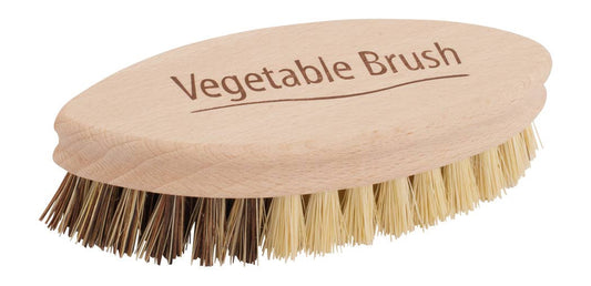 Redecker Vegetable Brush/ Natural / Plant Based Fibre Bristles Untreated Beechwood