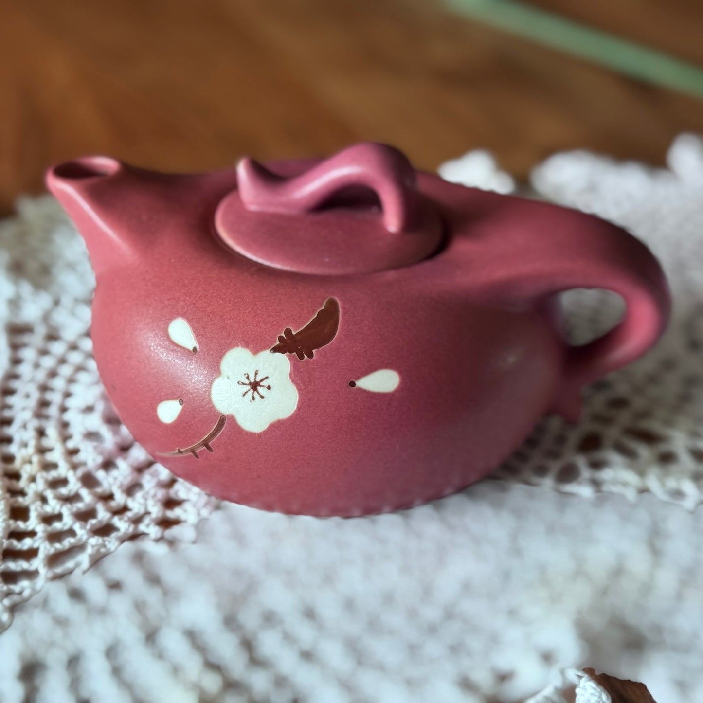 Pink/Purple Japanese Clay Teapot