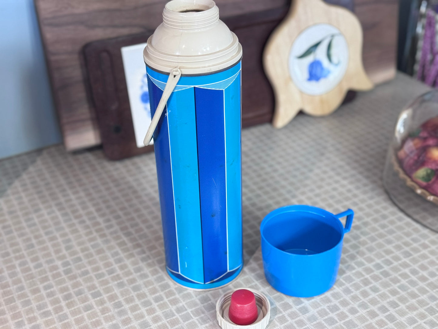 1974 King-Seeley Blue Block Thermos