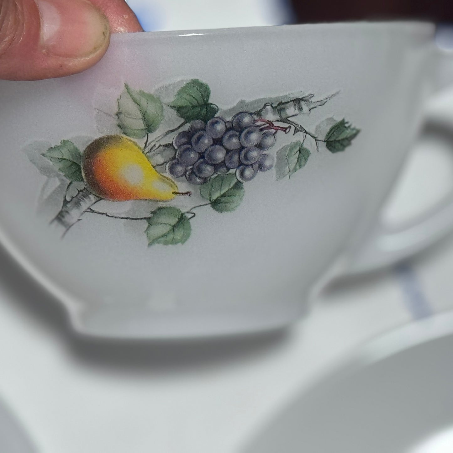 Arcopal Fruit de France Tea/Coffee Cups and Saucers
