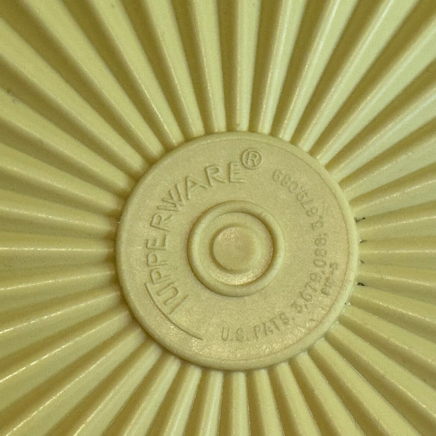 Yellow/Gold Servalier Stacking Tupperware Canisters