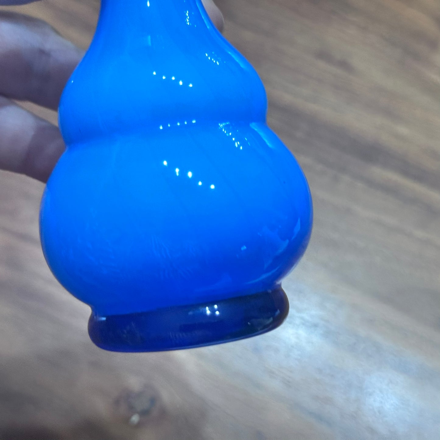 Hand Blown Blue Bud Vase