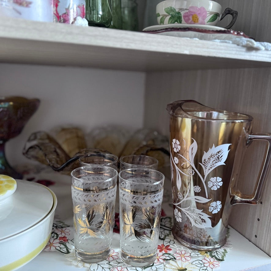Jeannette Marigold Glass Pitcher