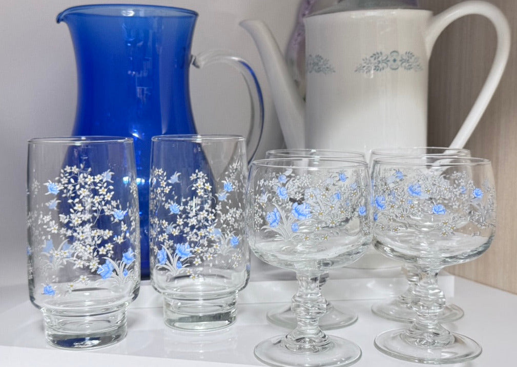 Arcoroc Floral Glasses