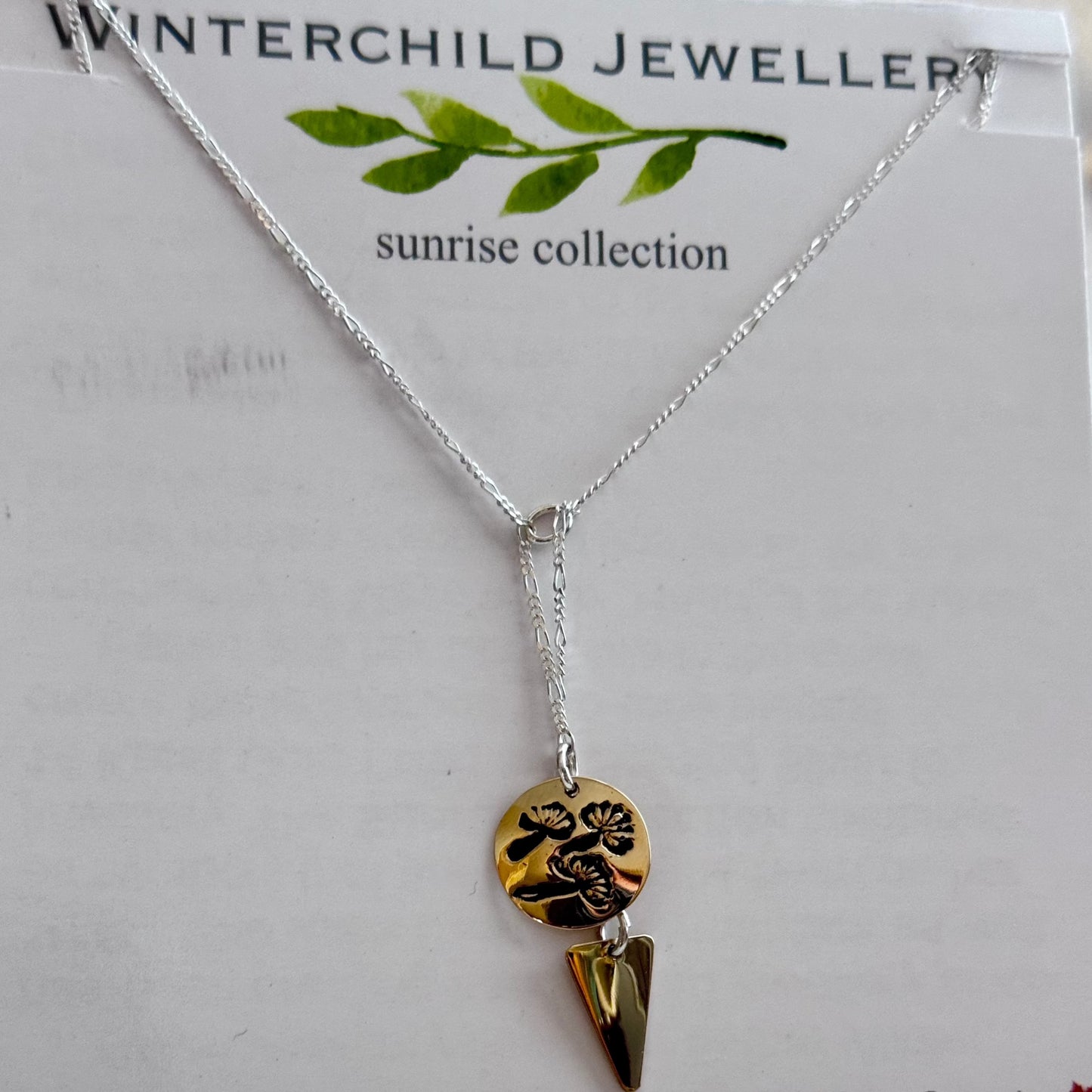 Geometric Dandelion Necklace