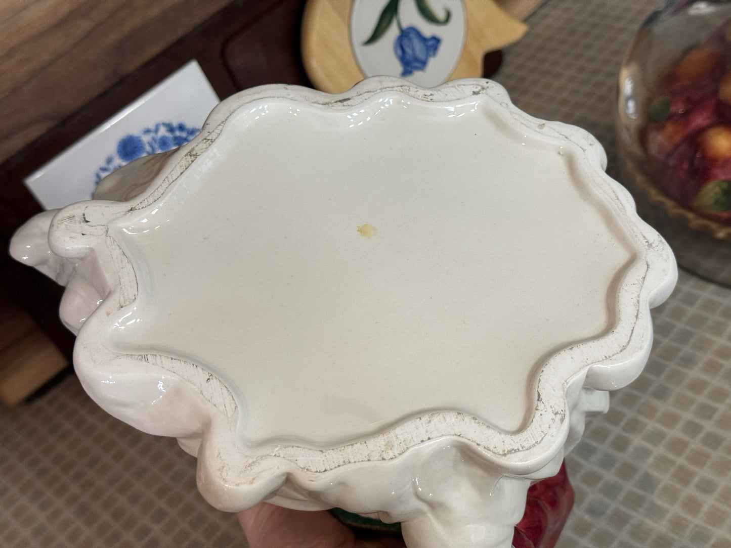 Ceramic Santa Claus Head Cookie Jar