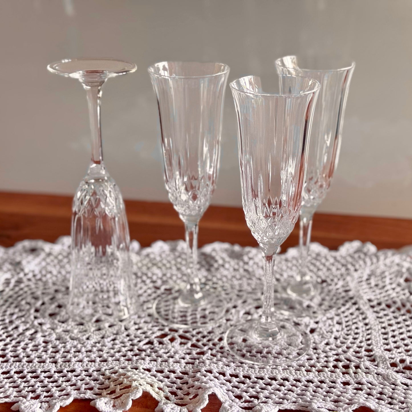 Crystal Champagne Flute Glasses