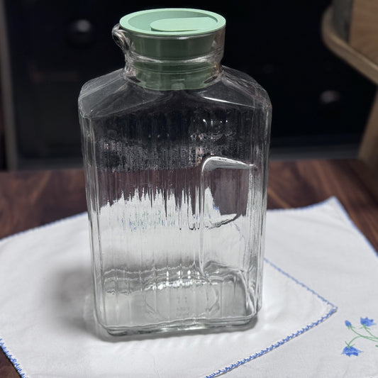 Anchor Hocking Ribbed Glass Jug