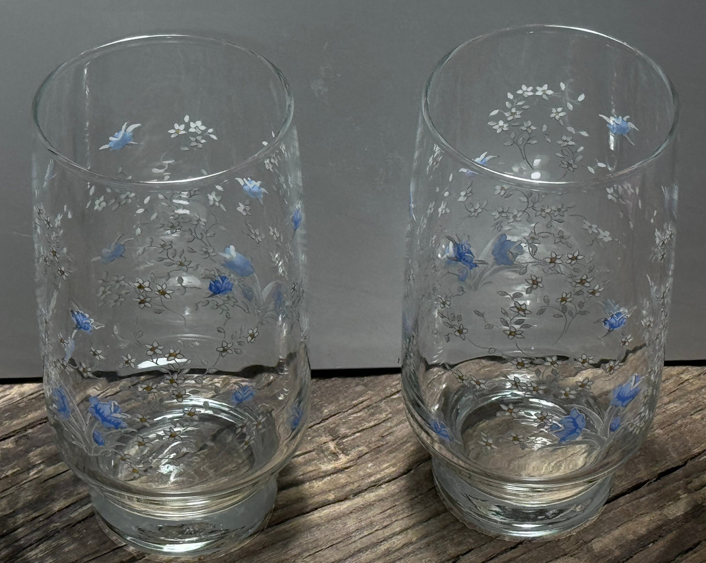 Arcoroc Floral Glasses