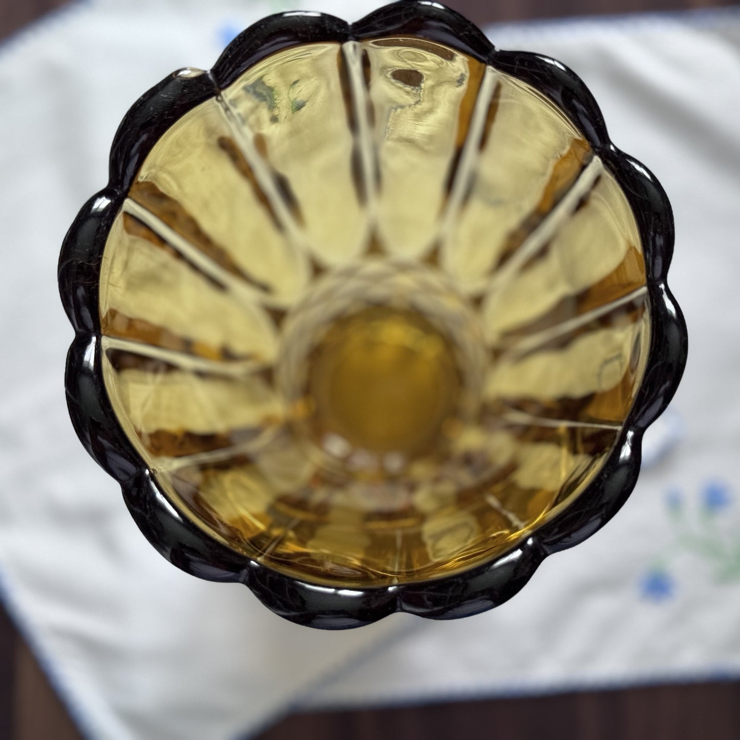 Art Deco Amber Vase