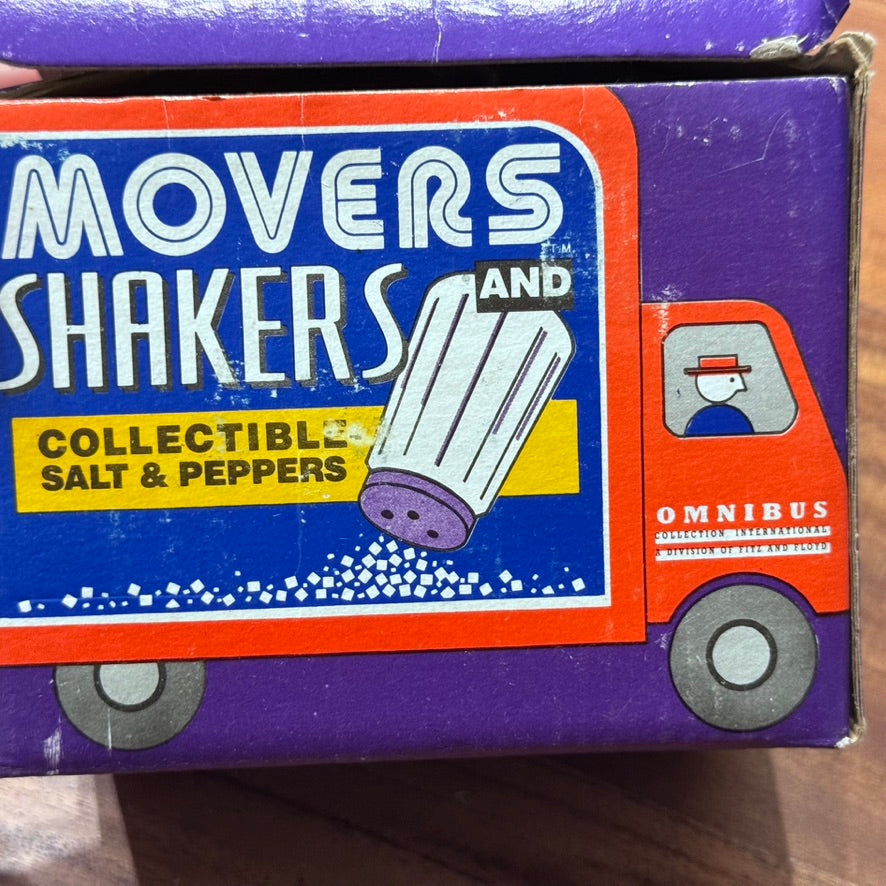 Vintage In Box Omnibus OCI Fitz & Floyd Tropical Christmas Salt & Pepper Shakers