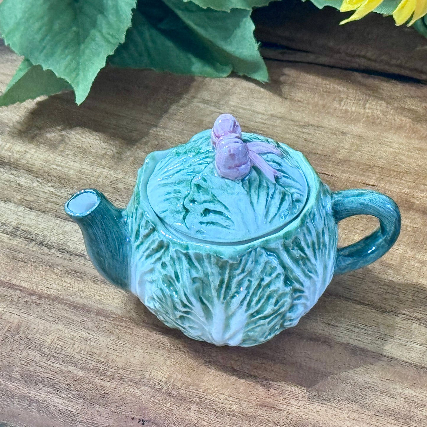 Russ Item No 15028 Miniture Cabbage Teapot