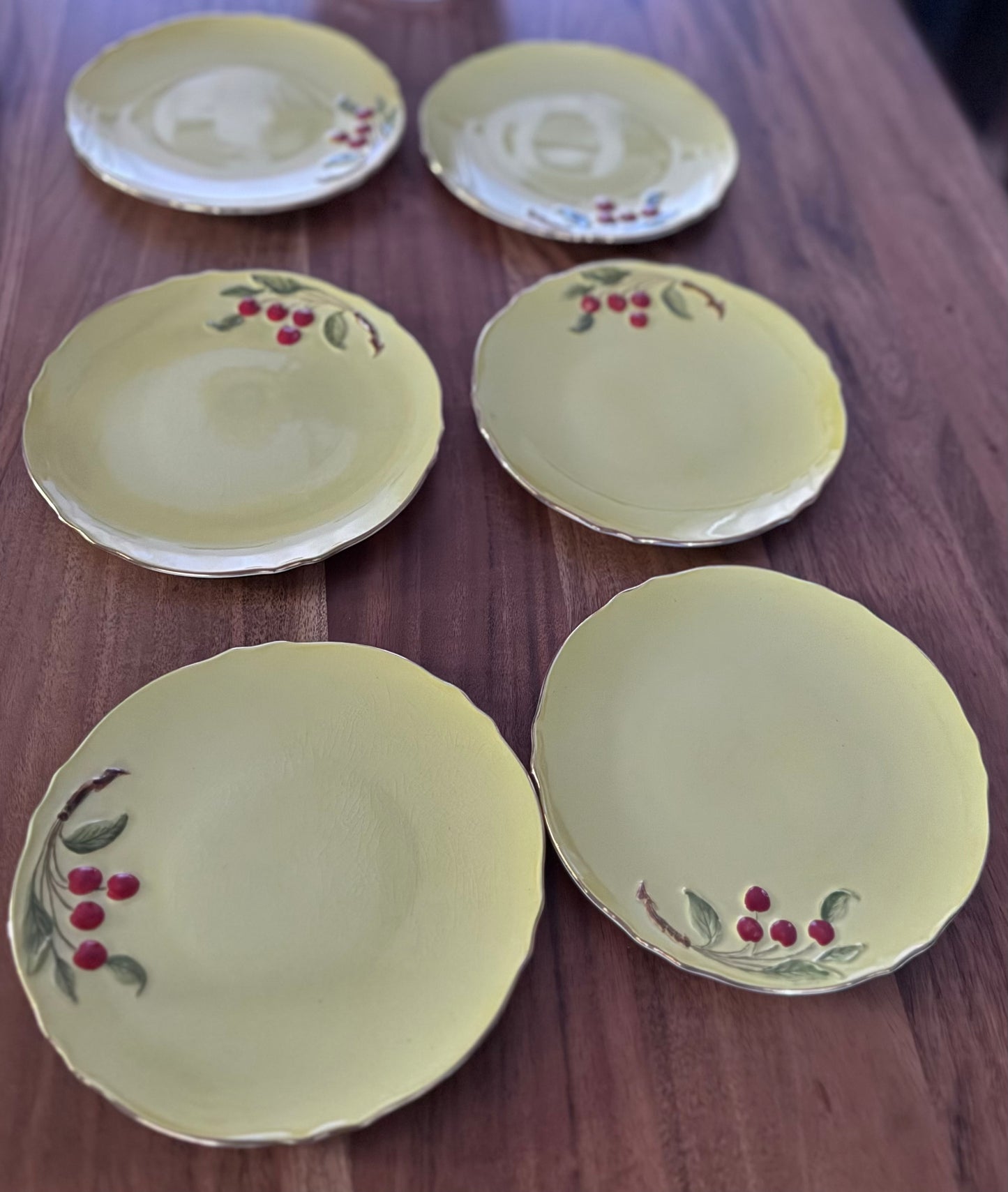 Royal Winton Grimwades Yellow Cherry Dishes