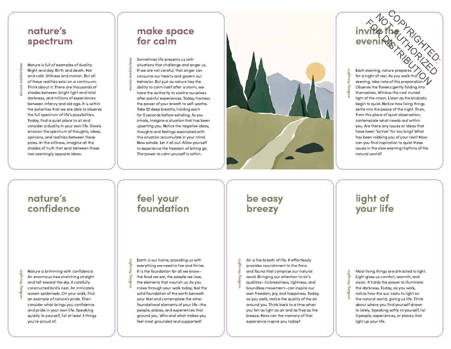 Nature Meditations Deck