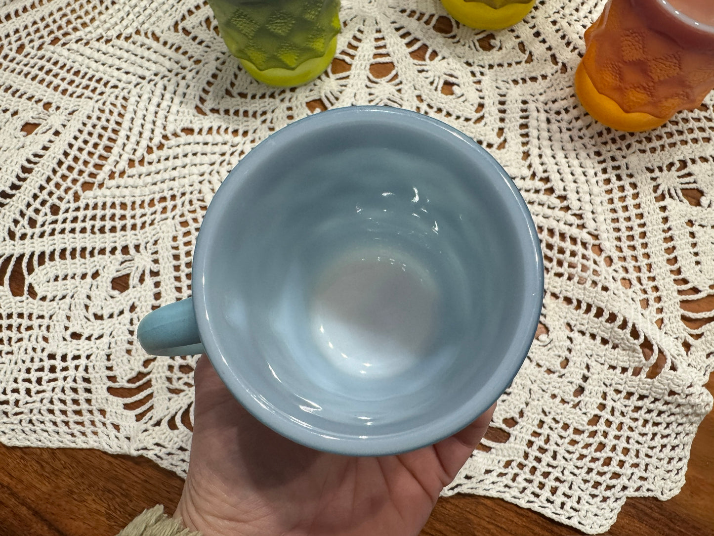 Vintage Anchor Hocking Fire-King 'Kimberly' Rainbow Mug Set