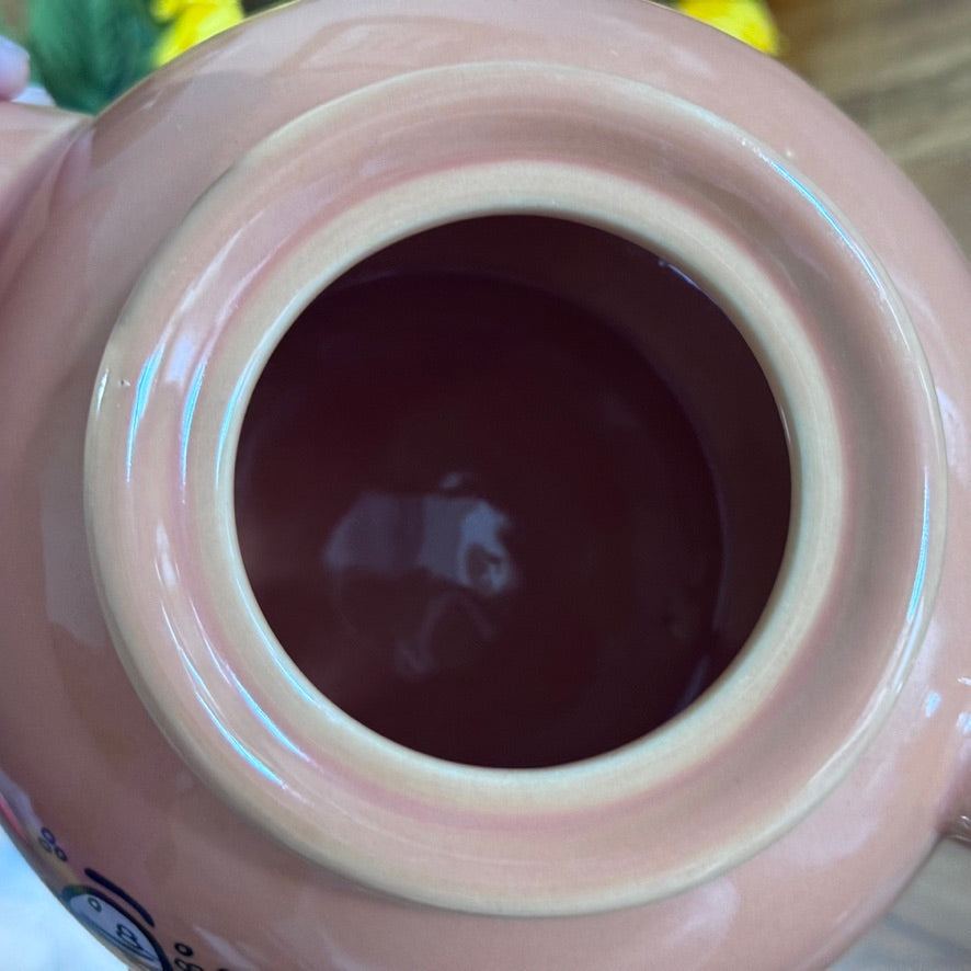 Vintage Orange Novelty Face Teapot