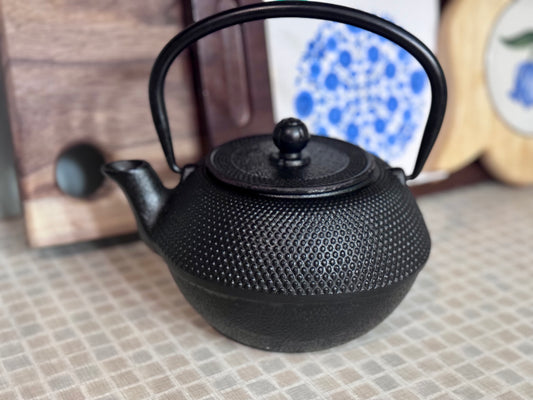 Black Cast Iron Tea Pot/Kettle