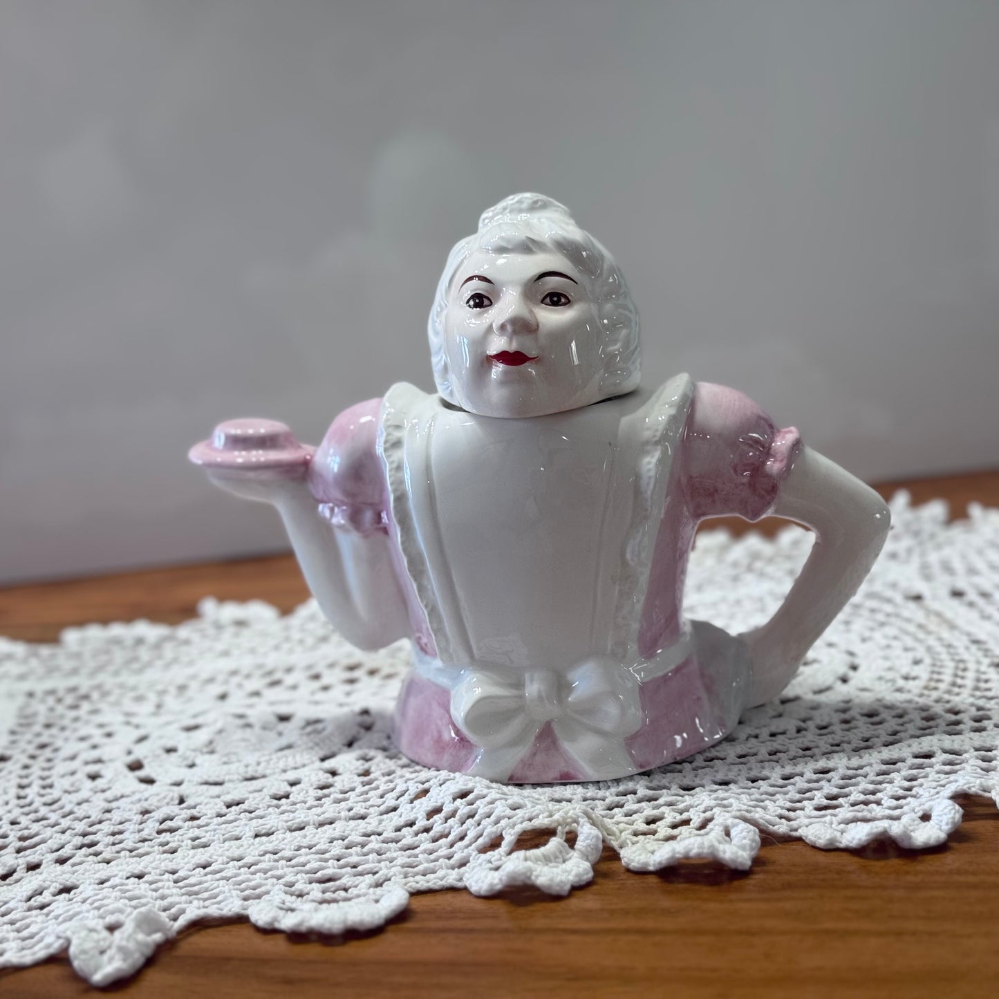 Vintage Ceramic Waitress Teapot