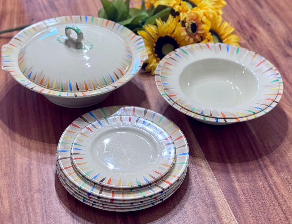 MYOTT SON & Co Hand Painted G.G. 1898 Dish Set