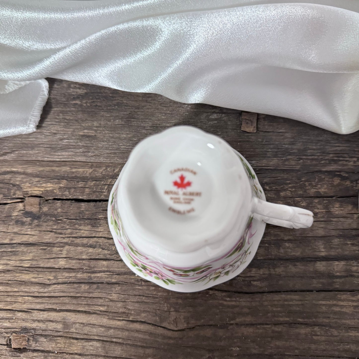 Royal Albert Canadian Emblems Teacup and Saucer