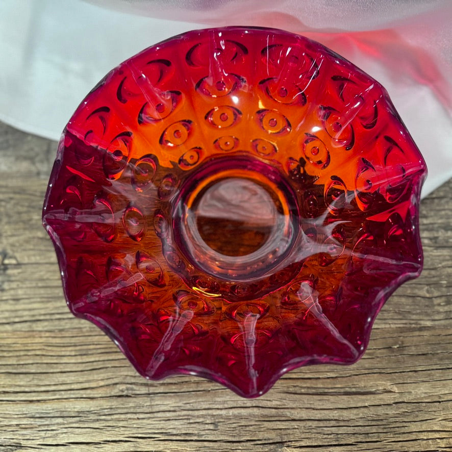 Art Glass Red Bowl