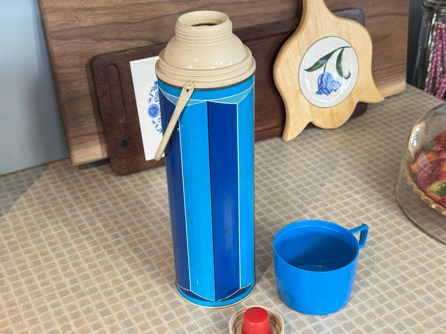 1974 King-Seeley Blue Block Thermos