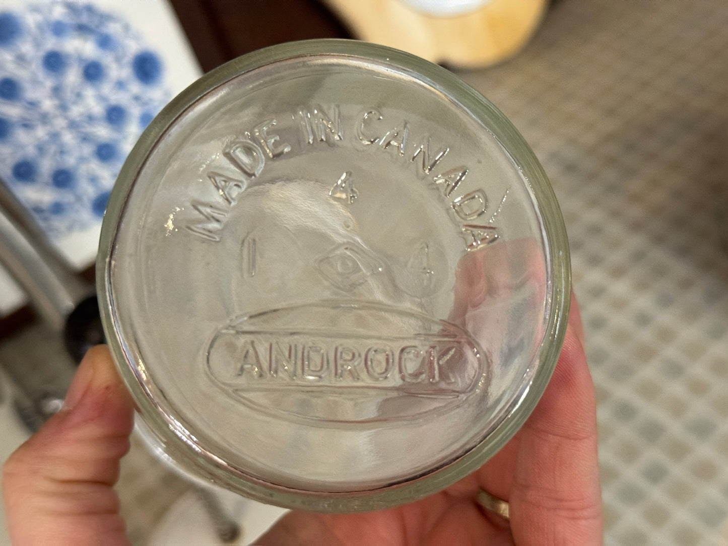 Vintage Androck Glass Hand Chopper