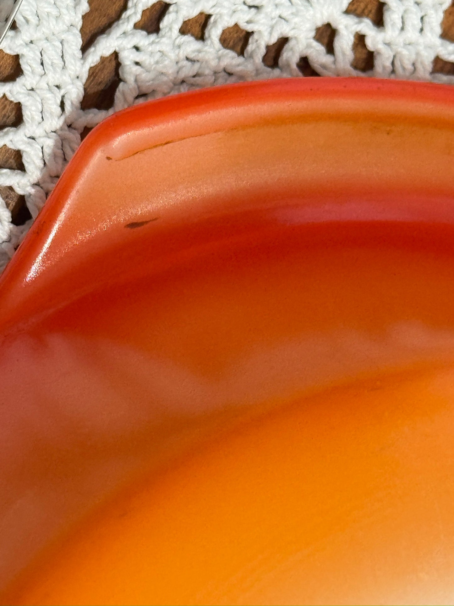 Anchor Hocking Fire-King Orange Round Casserole Dish