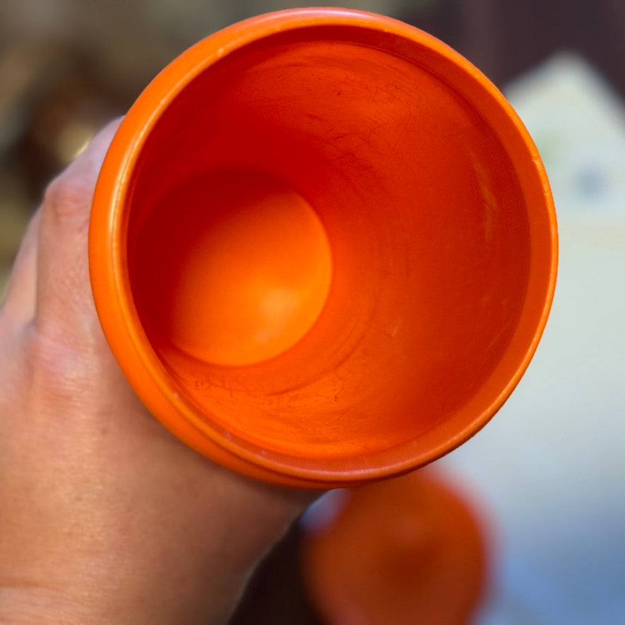Orange Tupperware Pitcher/Storage Container