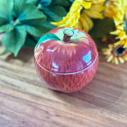 Vintage Czechoslovakia Porcelain Apple Box